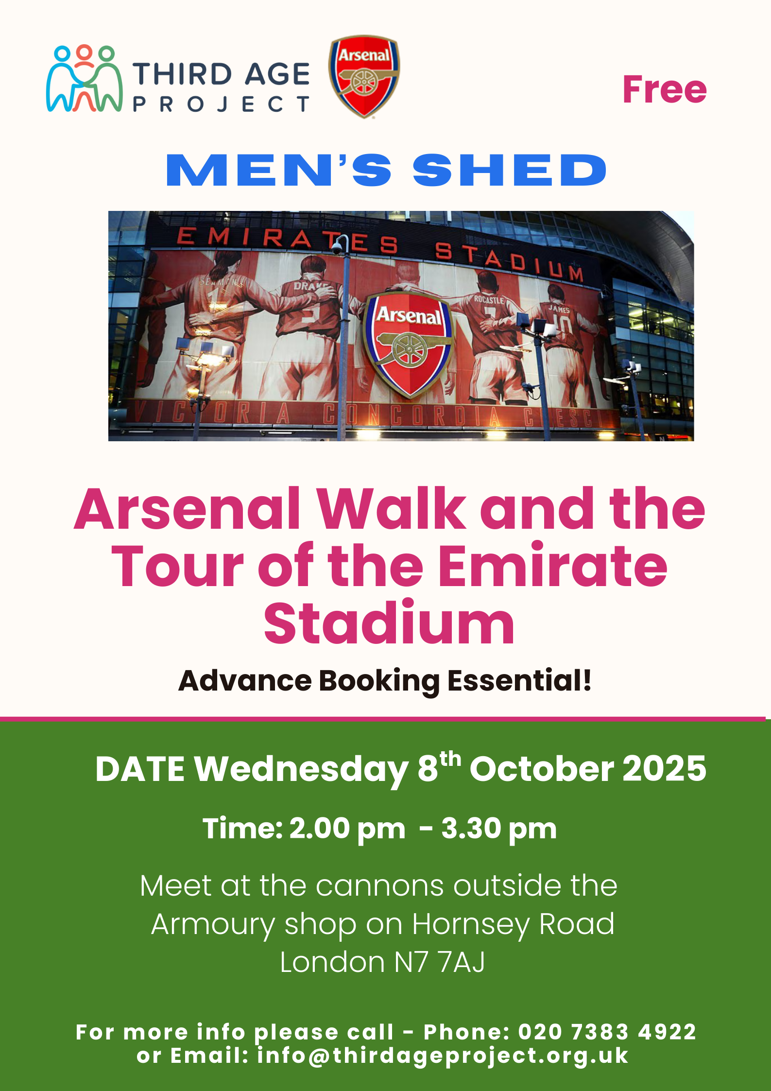 Arsenal Walk Emirates Stadium Tour Third Age Project Arsenal Walk Emirates Stadium Tour Third Age Project